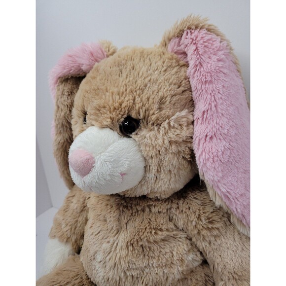 Build A Bear BAB Workshop Pawlette Bunny Rabbit Tan Plush Pink Ears - Picture 3 of 9